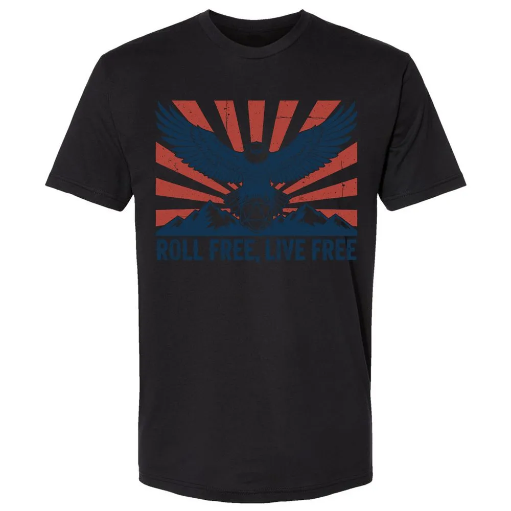 Roll Free, Live Free Premium Unisex T-Shirt - Black - 16