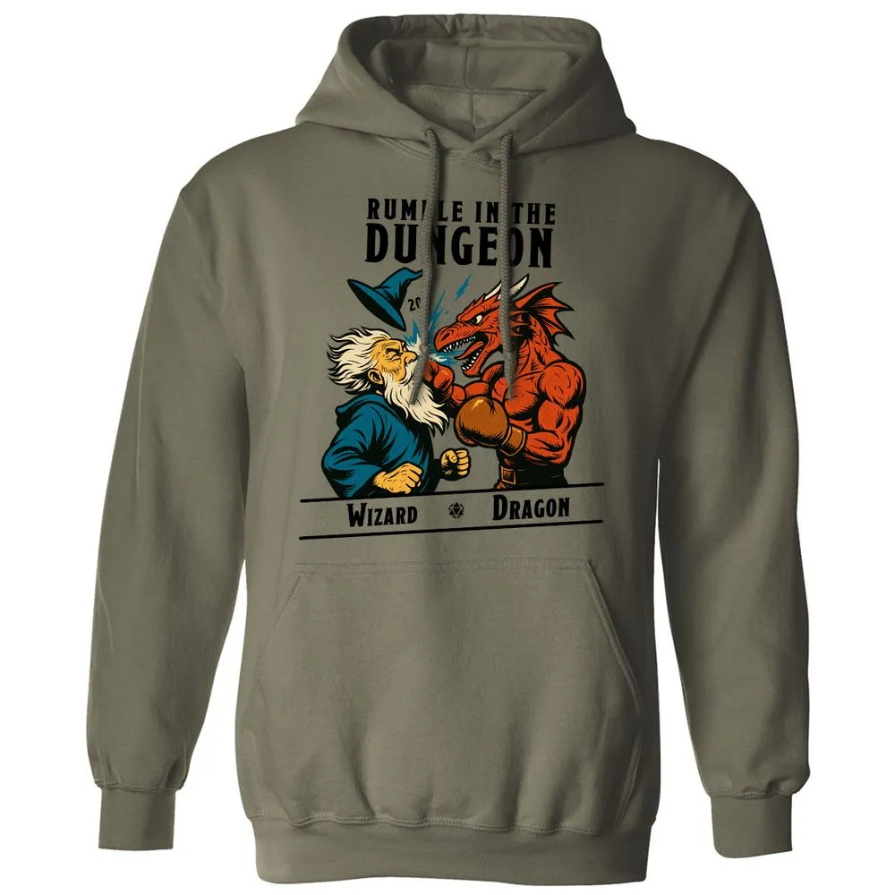 Rumble in the Dungeon Classic Unisex Hoodie - Military Green - 4