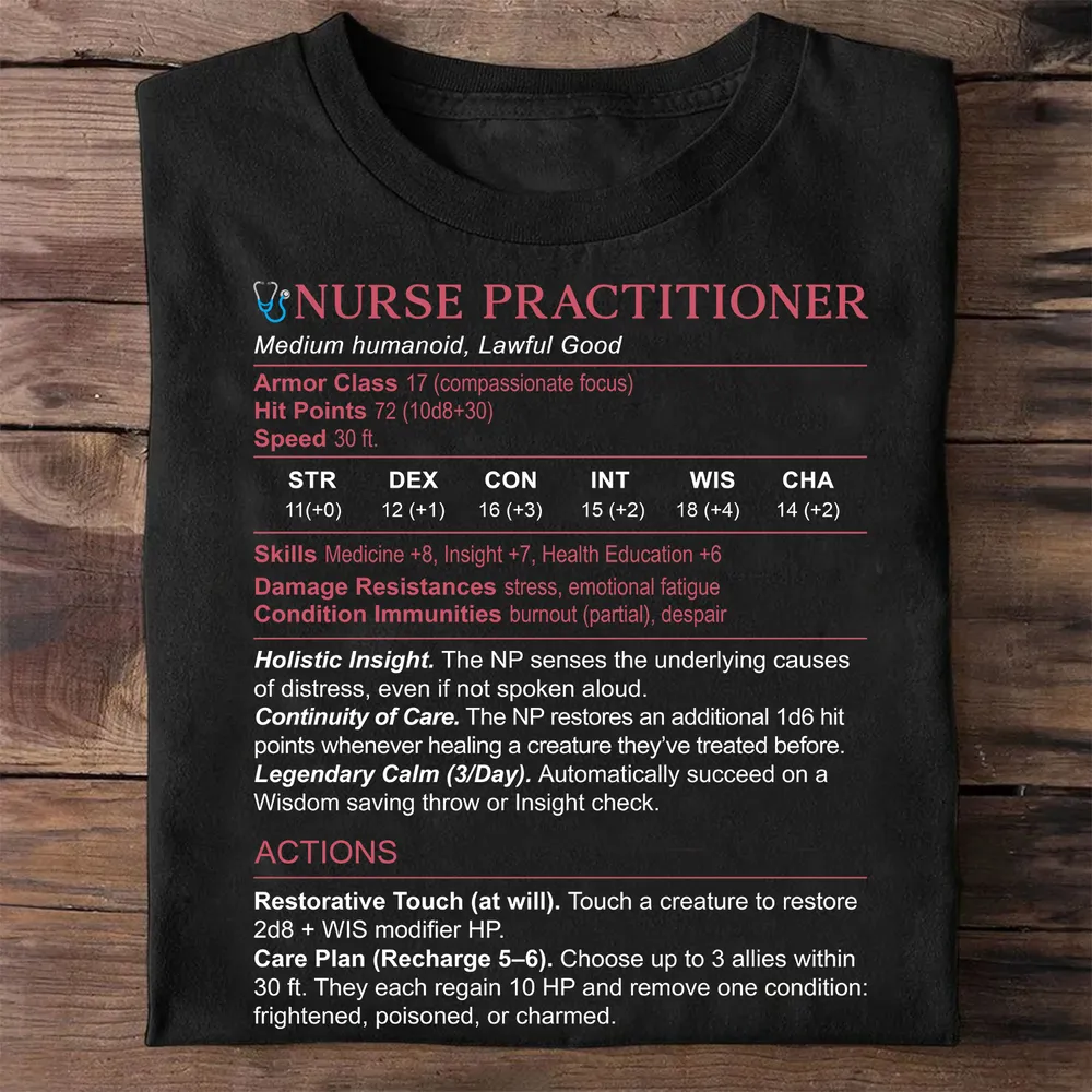 Nurse Practitioner Stats Classic Unisex T-Shirt - 1