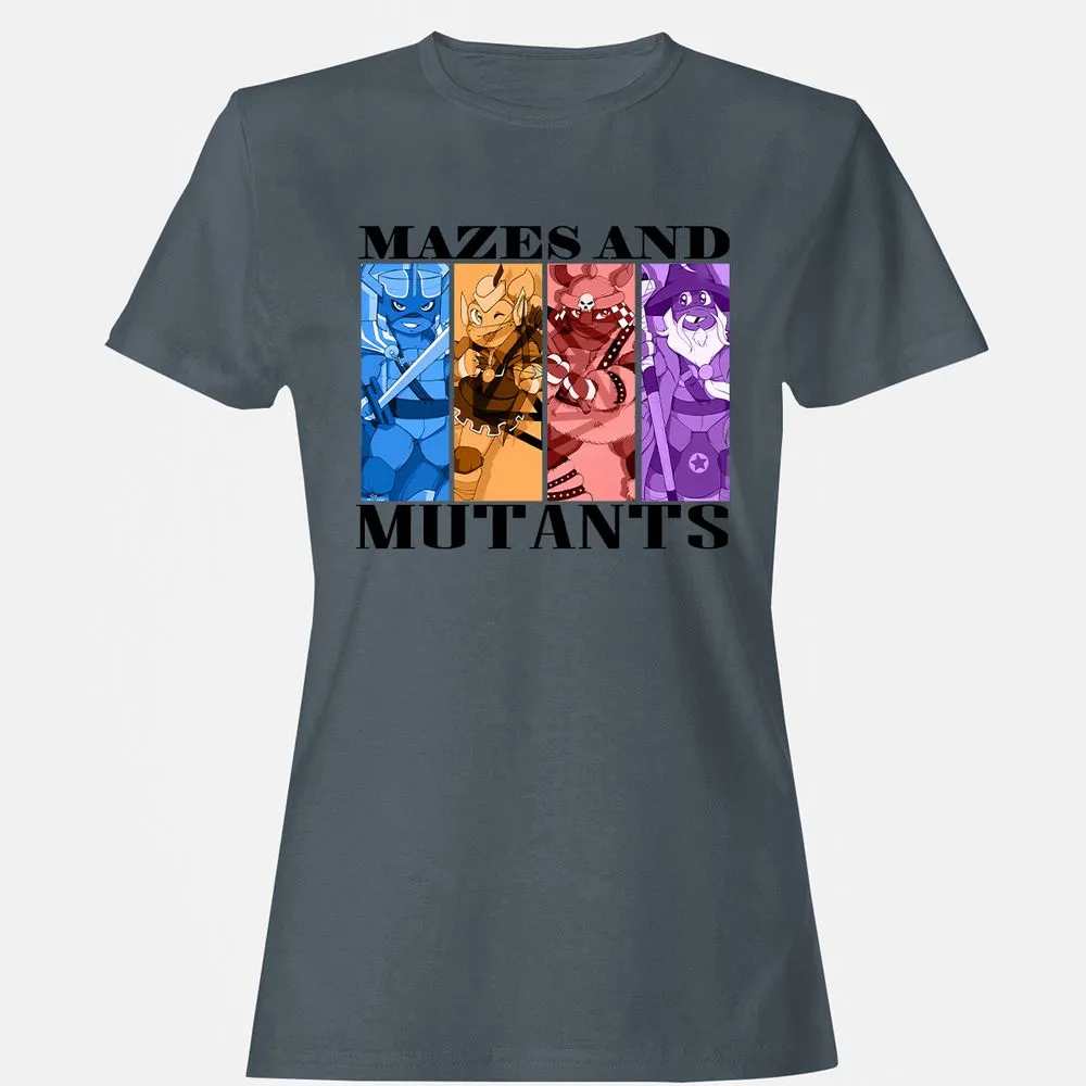 Mazes & Mutants Women's T-Shirt - Charcoal - 3