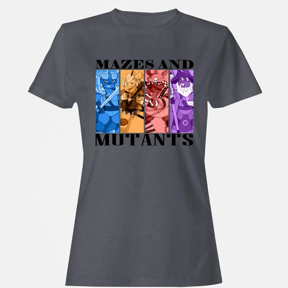 Mazes & Mutants Women's T-Shirt - Dark Heather - 5
