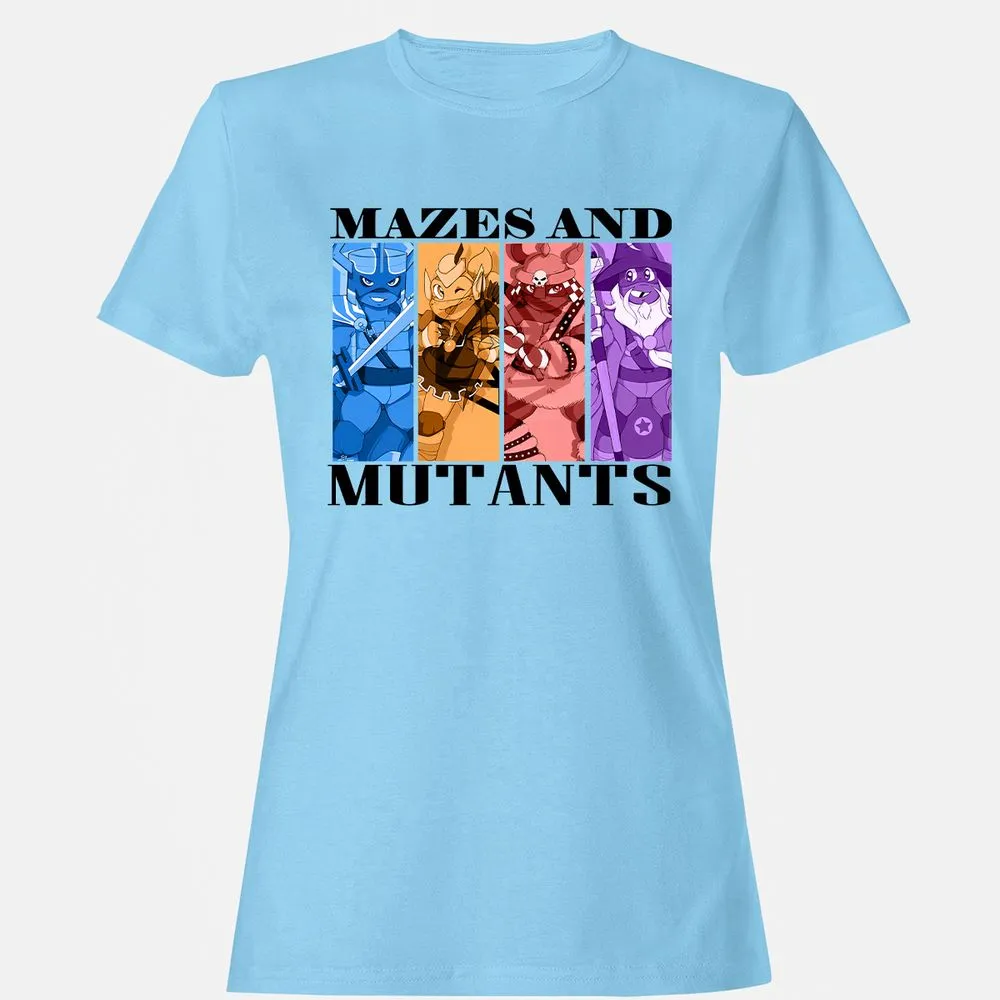 Mazes & Mutants Women's T-Shirt - Light Blue - 8