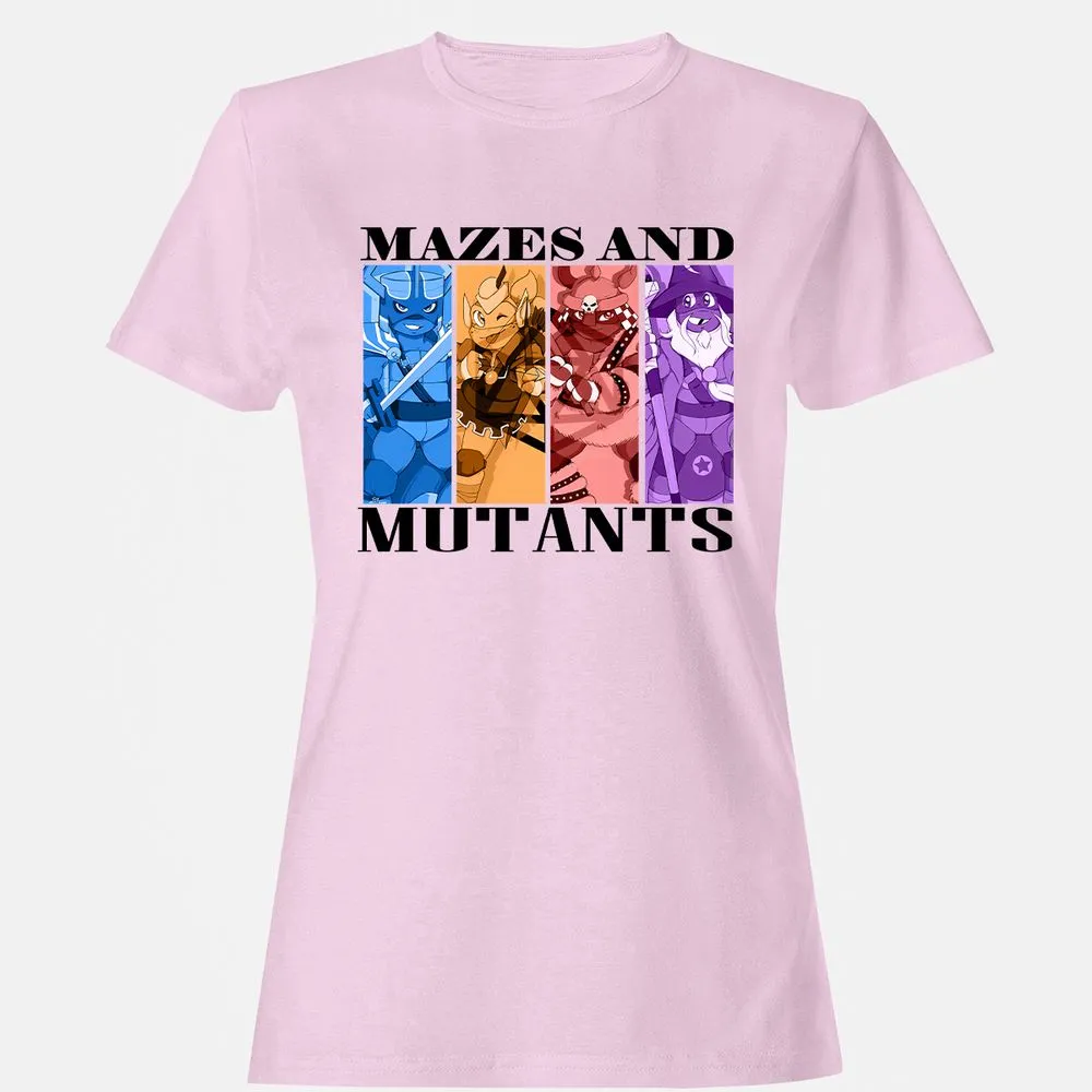 Mazes & Mutants Women's T-Shirt - Light Pink - 9