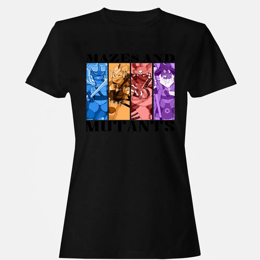 Mazes & Mutants Women's T-Shirt - Black - 16