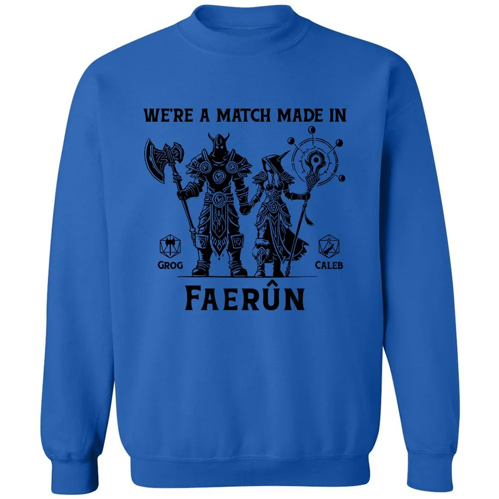 Custom DnD Class Couple Classic Unisex Sweatshirt - Royal - 9