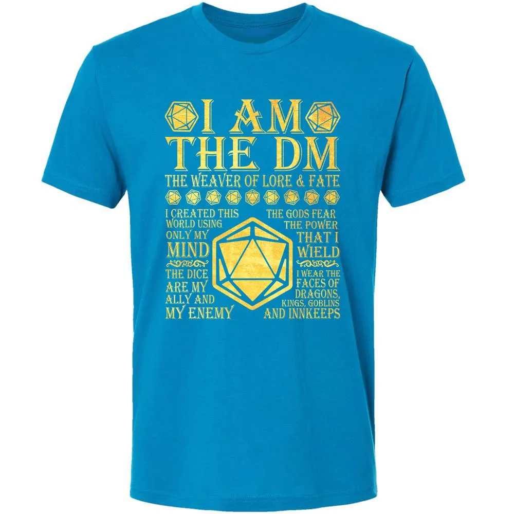 I Am The DM Premium Unisex T-Shirt - Turquoise - 16