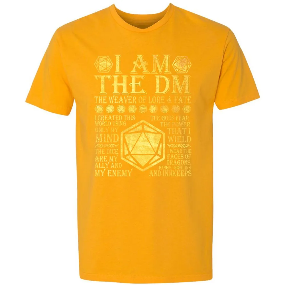 I Am The DM Premium Unisex T-Shirt - Gold - 12