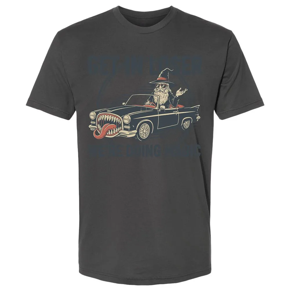 GET IN LOSER, WE’RE DOING MAGIC Premium Unisex T-Shirt - Heavy Metal - 8