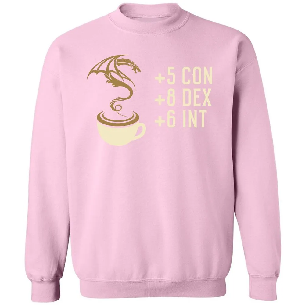 Coffee Dragon Classic Unisex Sweatshirt - Light Pink - 3