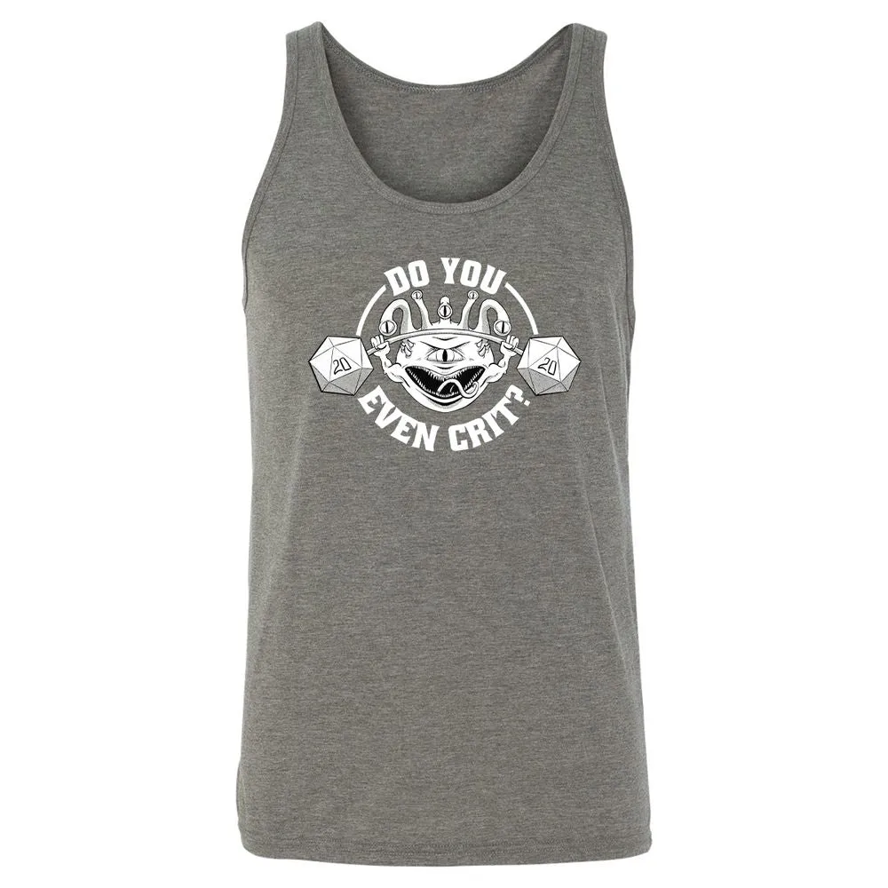 Do You Even Crit Unisex Jersey Tank - Grey Triblend - 8