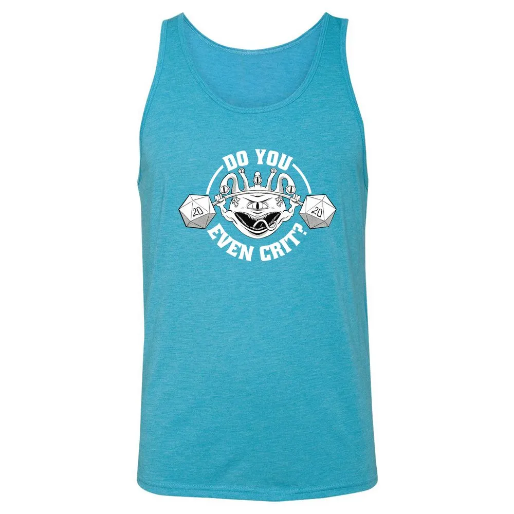 Do You Even Crit Unisex Jersey Tank - Aqua Triblend - 3