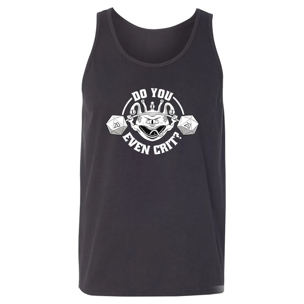 Do You Even Crit Unisex Jersey Tank - Dark Grey - 7