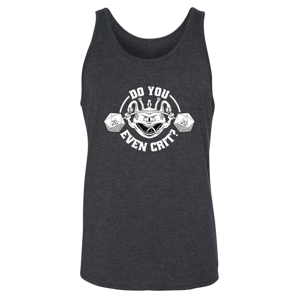 Do You Even Crit Unisex Jersey Tank - Dark Grey Heather - 6