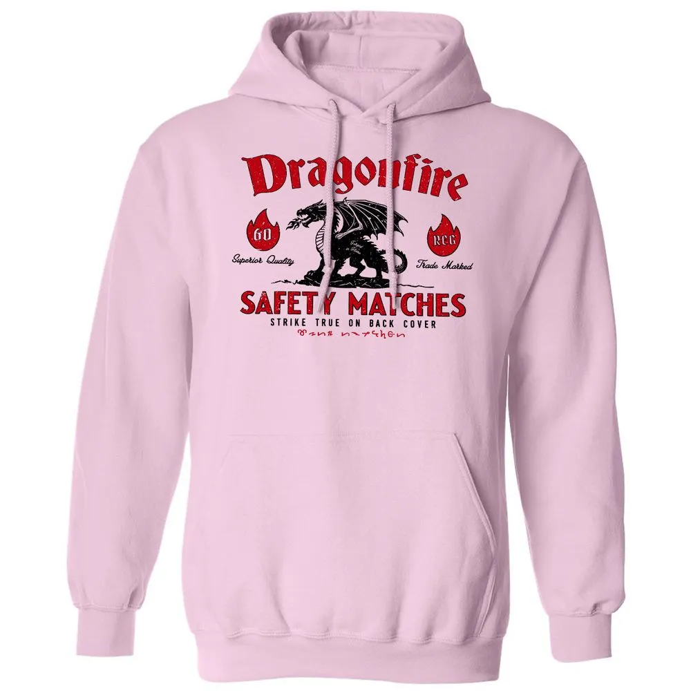 Dragonfire Classic Unisex Hoodie - Light Pink - 3