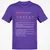 Nurse Stats 3 Classic Unisex T-Shirt - Purple - 9