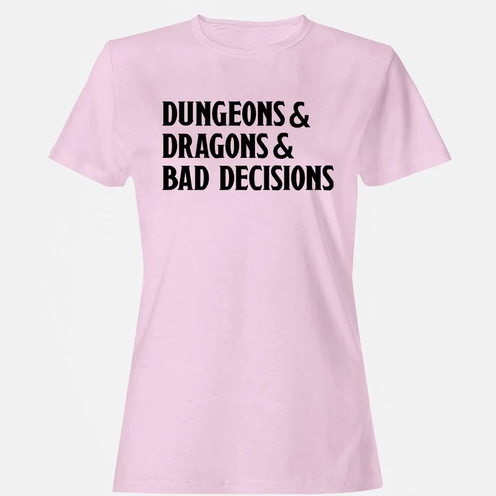 Bad Decisions Women's T-Shirt - Light Pink - 9