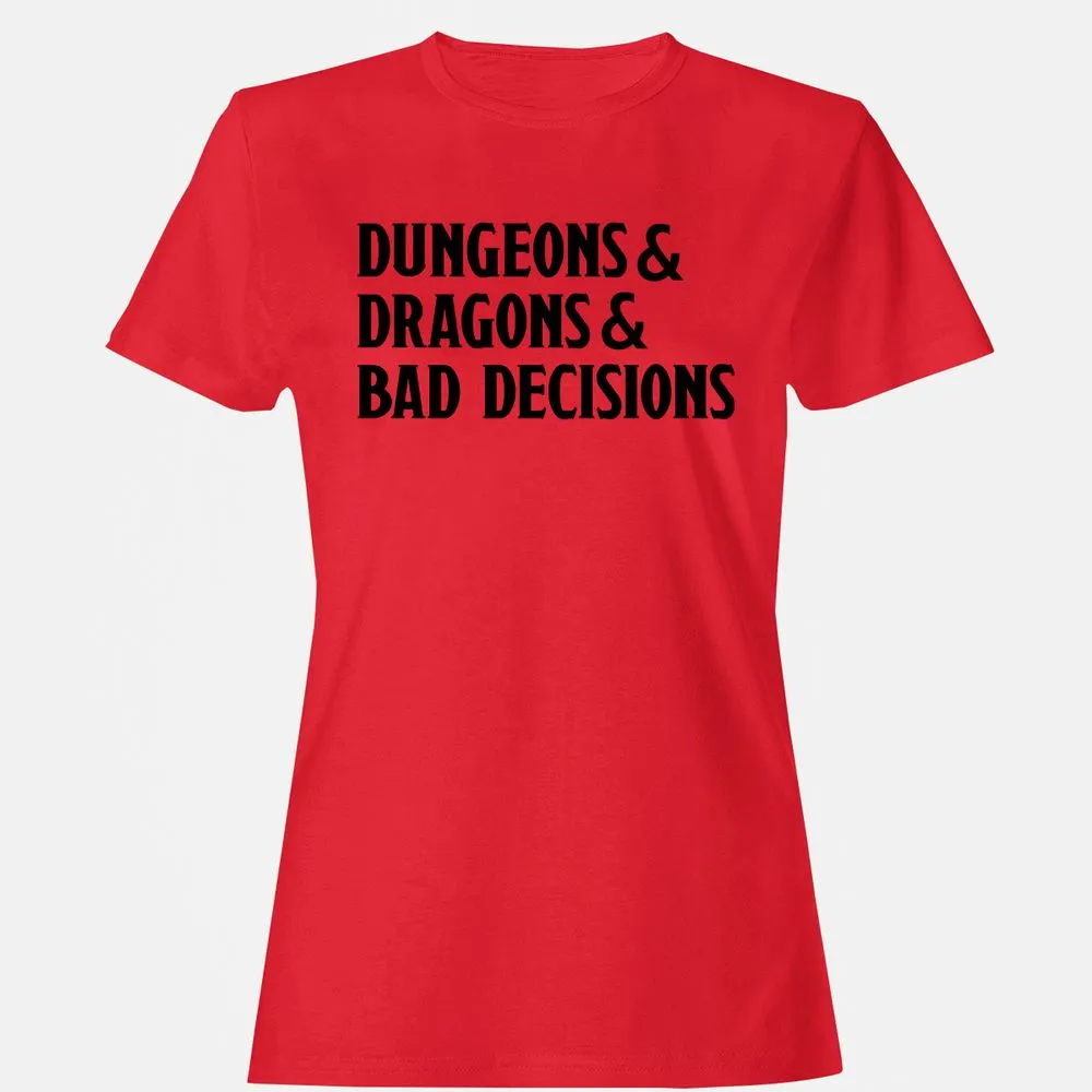 Bad Decisions Women's T-Shirt - Red - 13