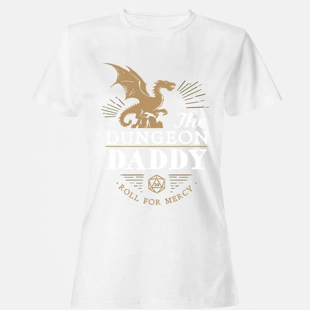 Dungeon Daddy Roll For Mercy Women's T-Shirt - White - 16