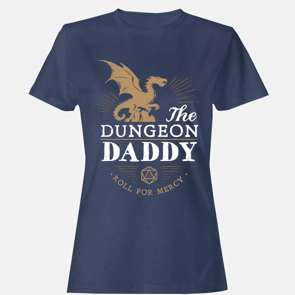 Dungeon Daddy Roll For Mercy Women's T-Shirt - Navy - 10