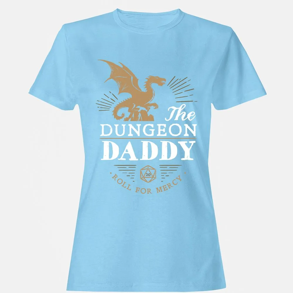 Dungeon Daddy Roll For Mercy Women's T-Shirt - Light Blue - 8