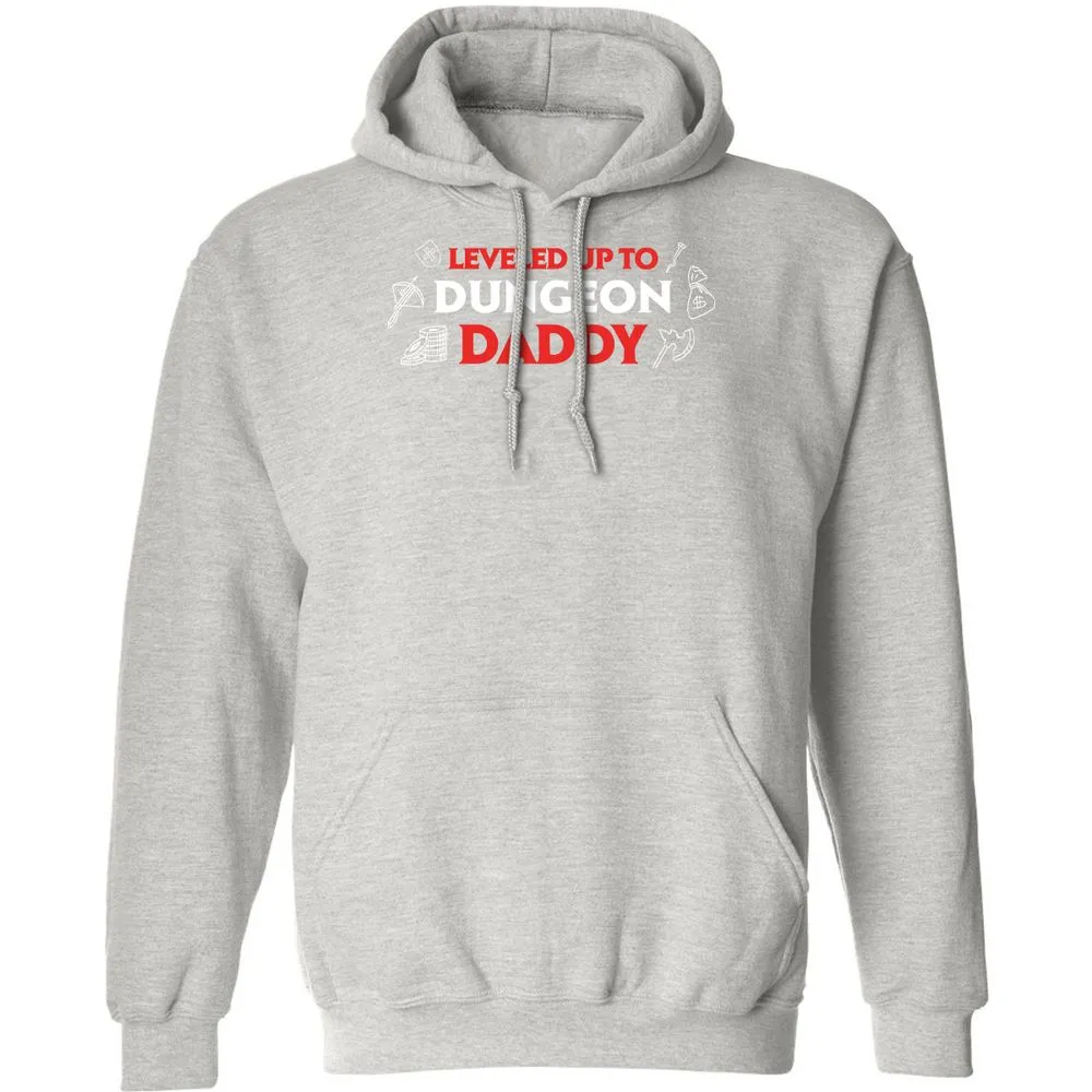 Leveled Up To Dungeon Daddy Classic Unisex Hoodie - Ash - 8