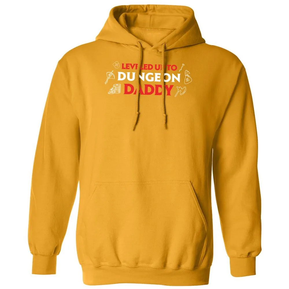 Leveled Up To Dungeon Daddy Classic Unisex Hoodie - Gold - 12
