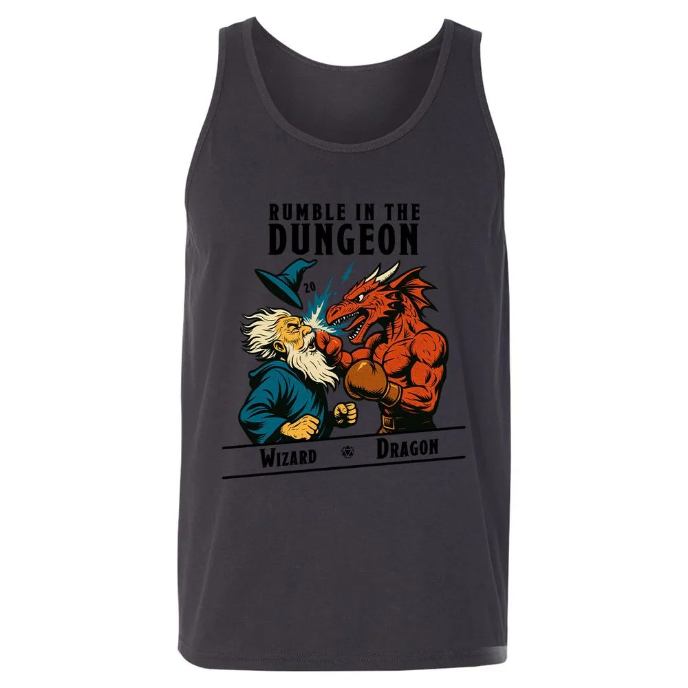 Rumble in the Dungeon Unisex Jersey Tank - Dark Grey - 7