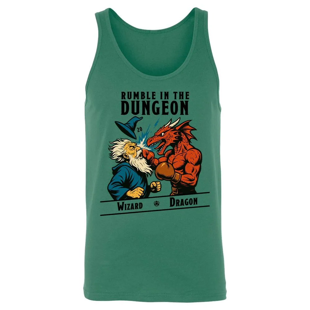 Rumble in the Dungeon Unisex Jersey Tank - Kelly - 9