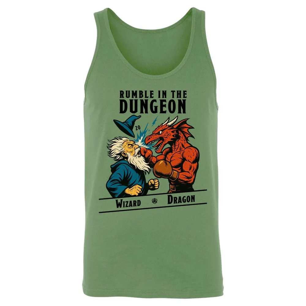 Rumble in the Dungeon Unisex Jersey Tank - Leaf - 10