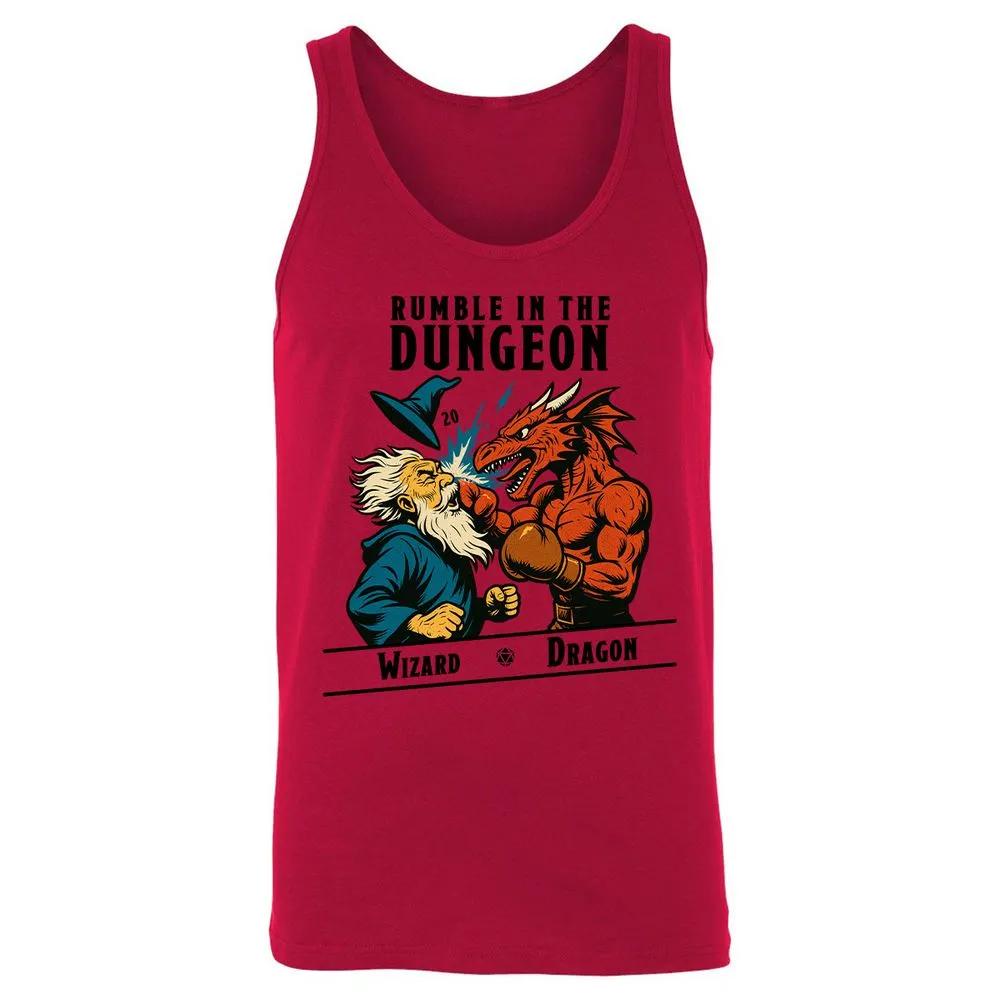 Rumble in the Dungeon Unisex Jersey Tank - Red - 11