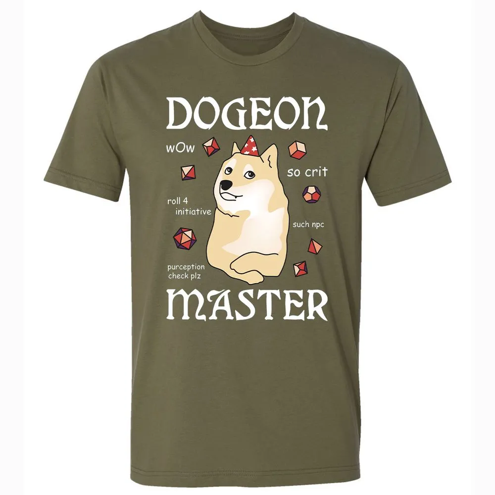 Dogeon Master Premium Unisex T-Shirt - Military Green - 5