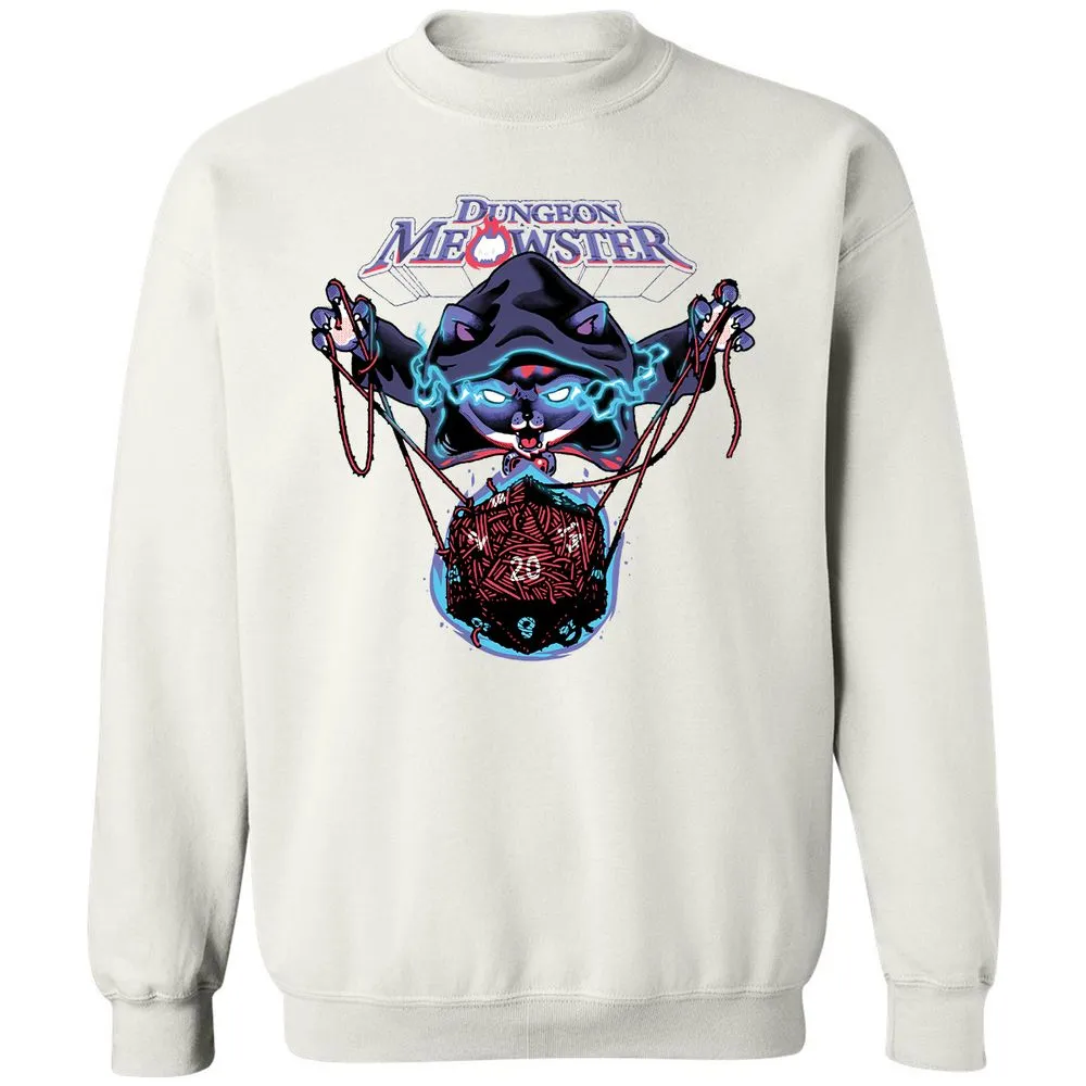 Dungeon Meowster Classic Unisex Sweatshirt - White - 12