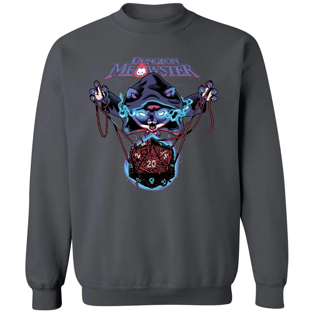 Dungeon Meowster Classic Unisex Sweatshirt - Charcoal - 7