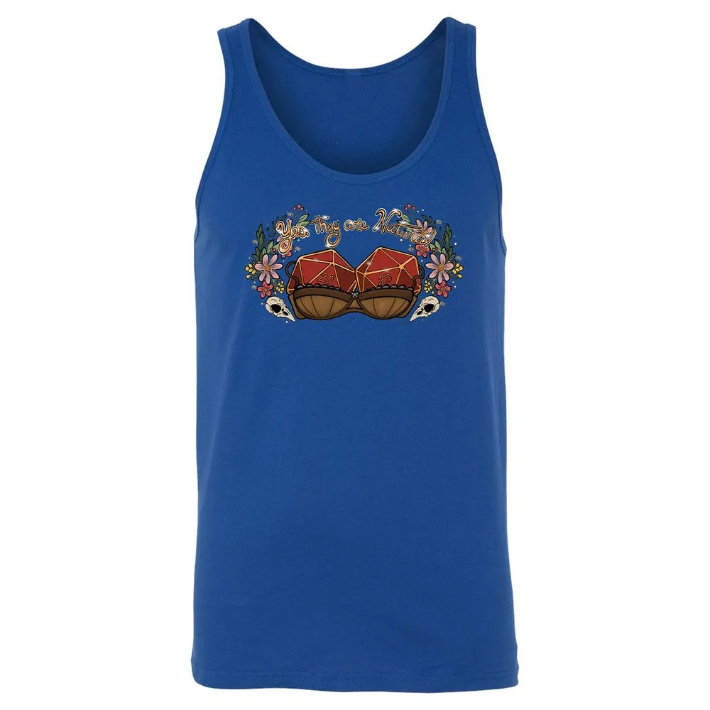 Yes They're Natural Unisex Jersey Tank - True Royal - 13