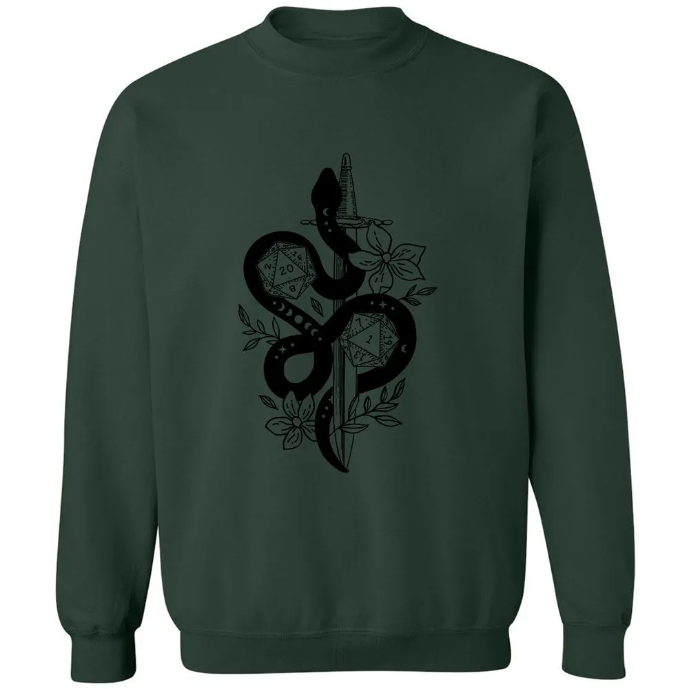 D20 Snake and Sword - Forest Green - 4