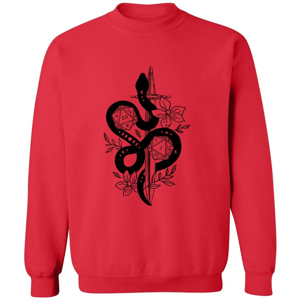 D20 Snake and Sword - Red - 5