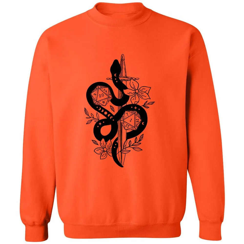 D20 Snake and Sword - Orange - 10