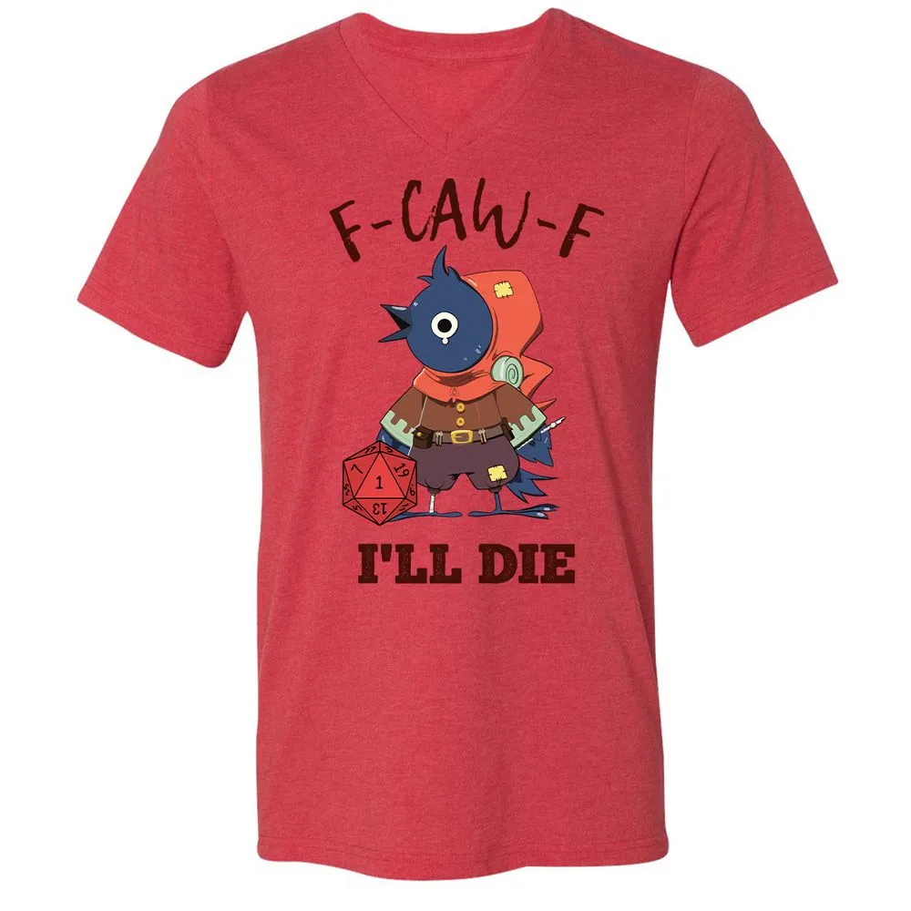 Funny F-CAW-F Kenku Crow - Heather Red - 5