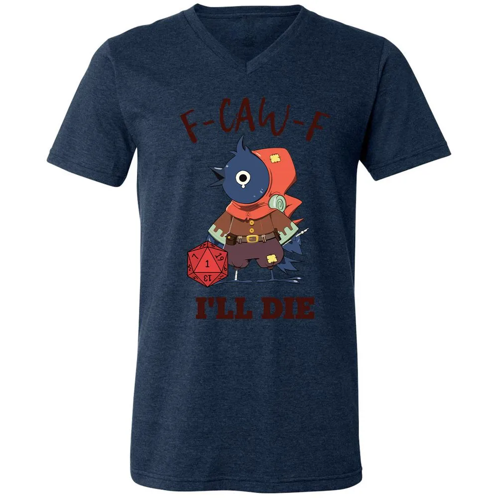 Funny F-CAW-F Kenku Crow - Heather Navy - 15