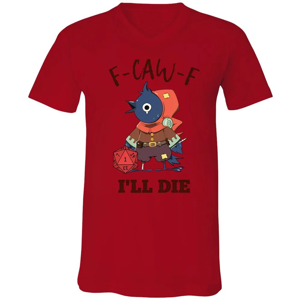 Unisex V-Neck T-Shirt - White - Red - 3