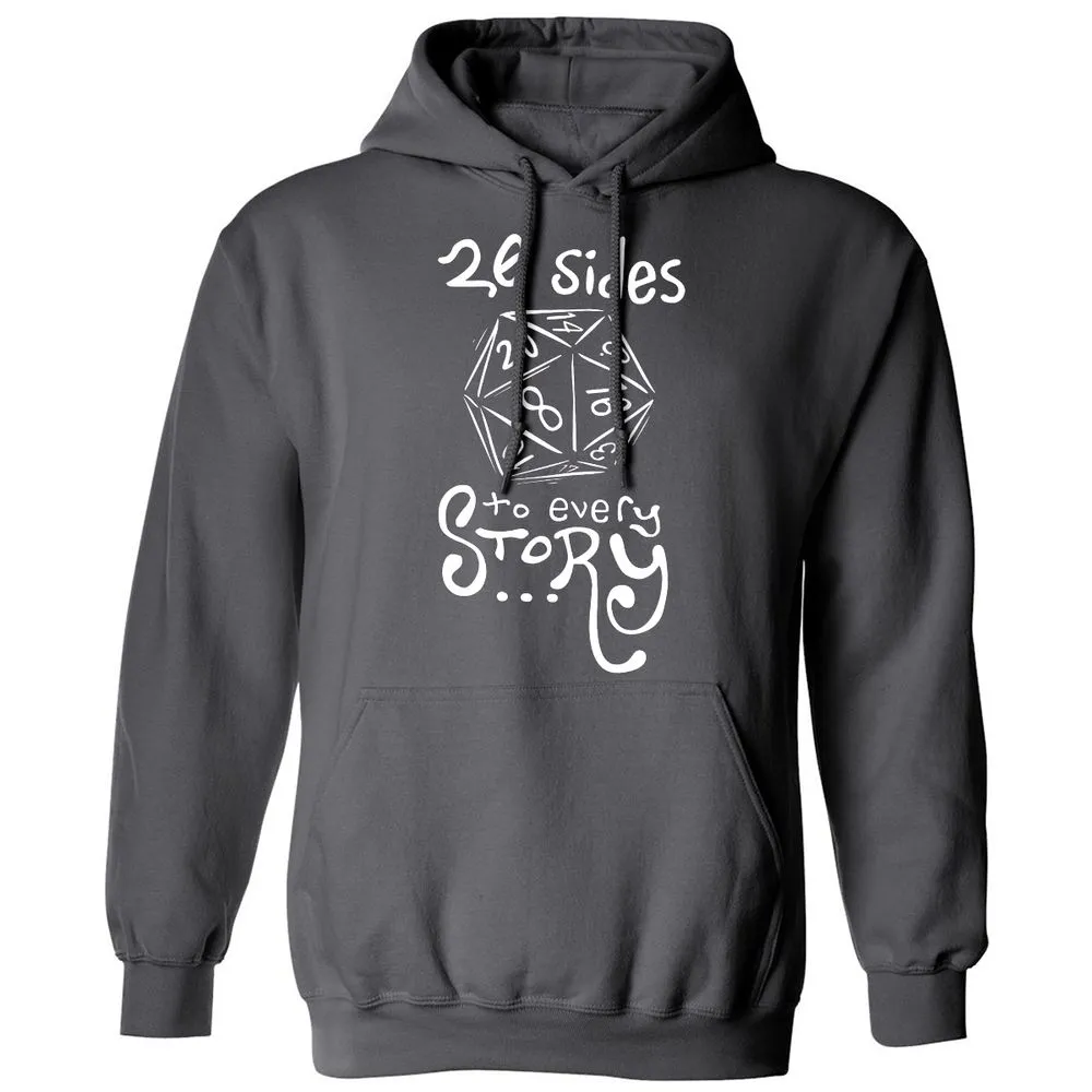 20 Sides to Every Story Classic Unisex Hoodie - Charcoal - 7