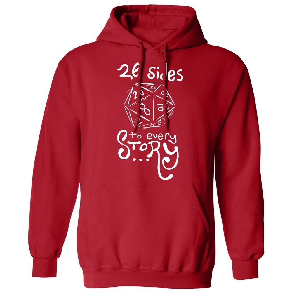 20 Sides to Every Story Classic Unisex Hoodie - Red - 5