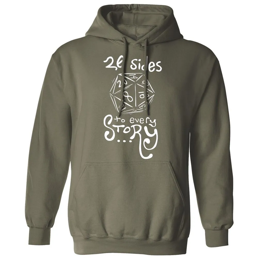 20 Sides to Every Story Classic Unisex Hoodie - Military Green - 4