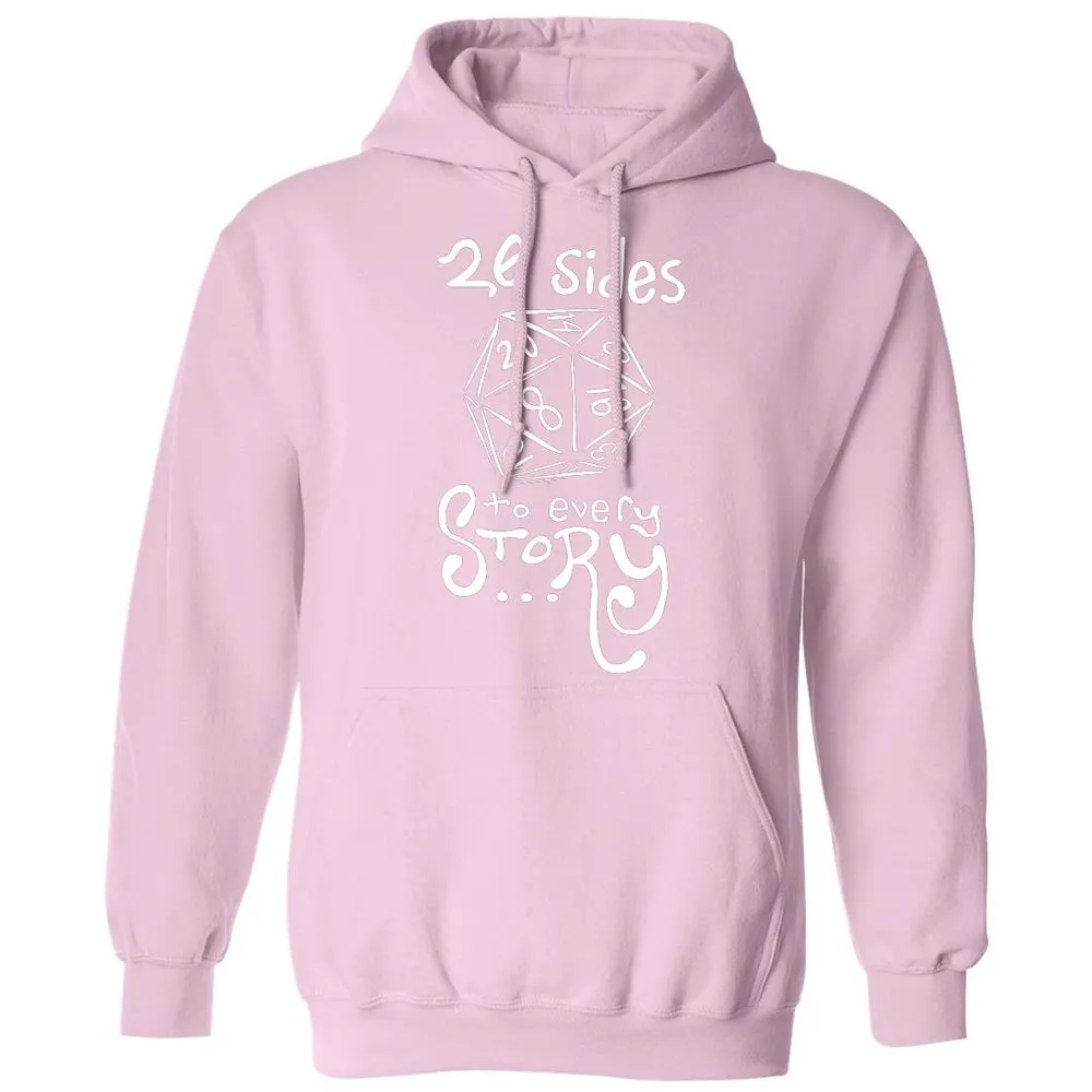 20 Sides to Every Story Classic Unisex Hoodie - Light Pink - 3