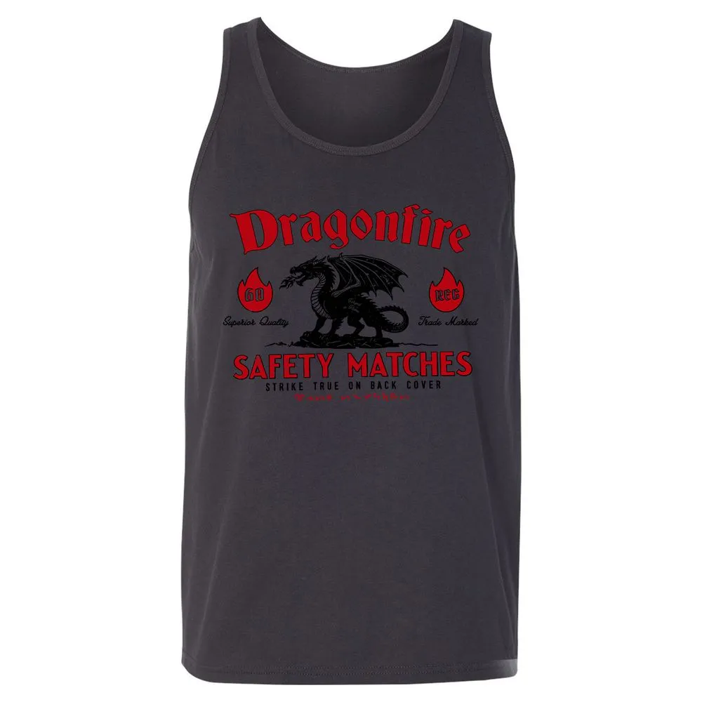 Dragonfire Unisex Jersey Tank - Dark Grey - 7
