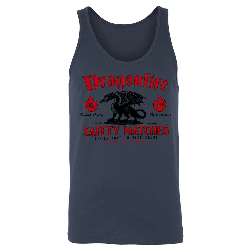 Dragonfire Unisex Jersey Tank - Navy - 8