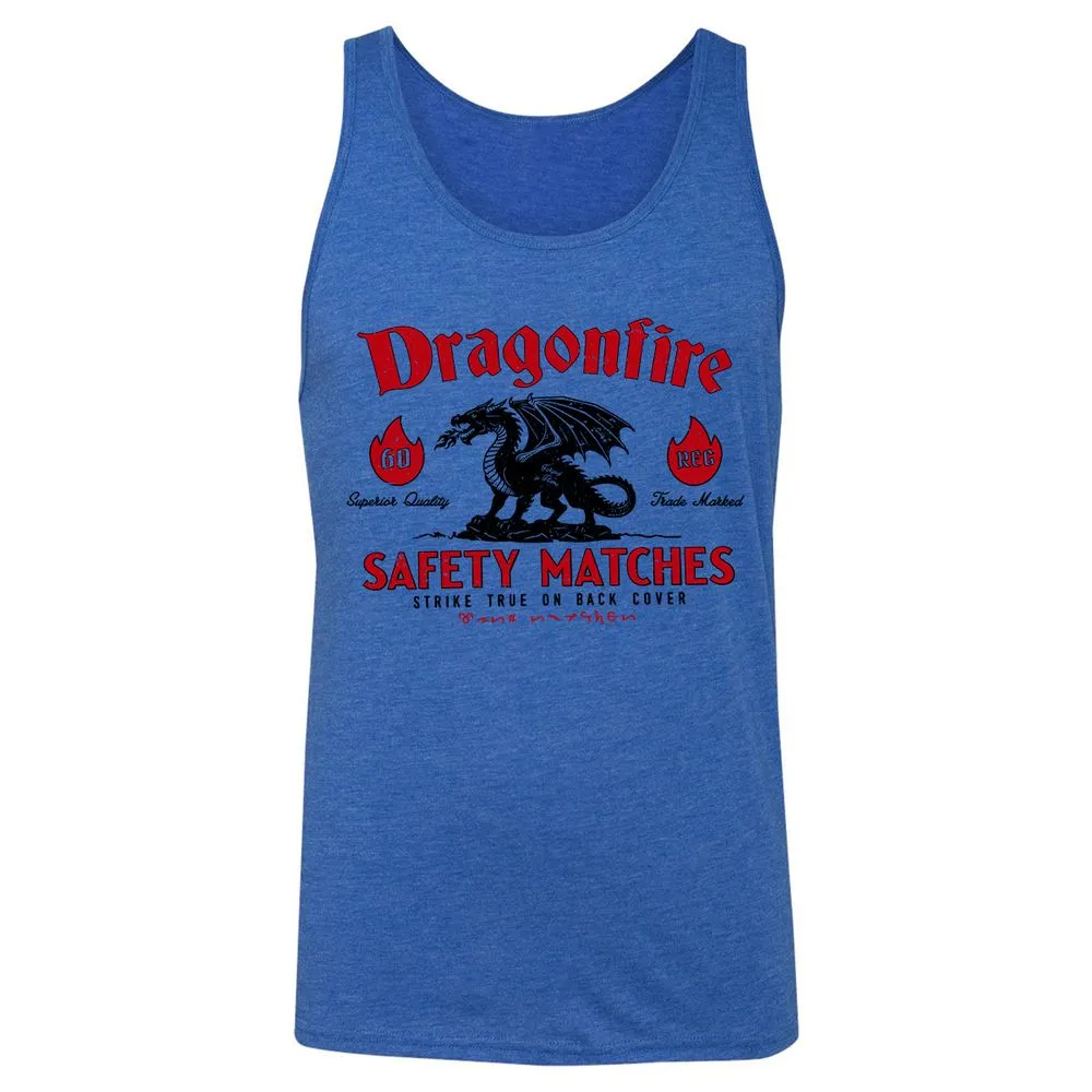 Dragonfire Unisex Jersey Tank - True Royal Triblend - 12