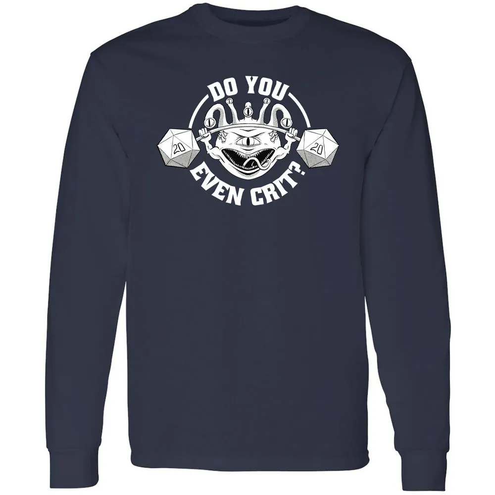 Do You Even Crit Long Sleeve T-Shirt - Navy - 2