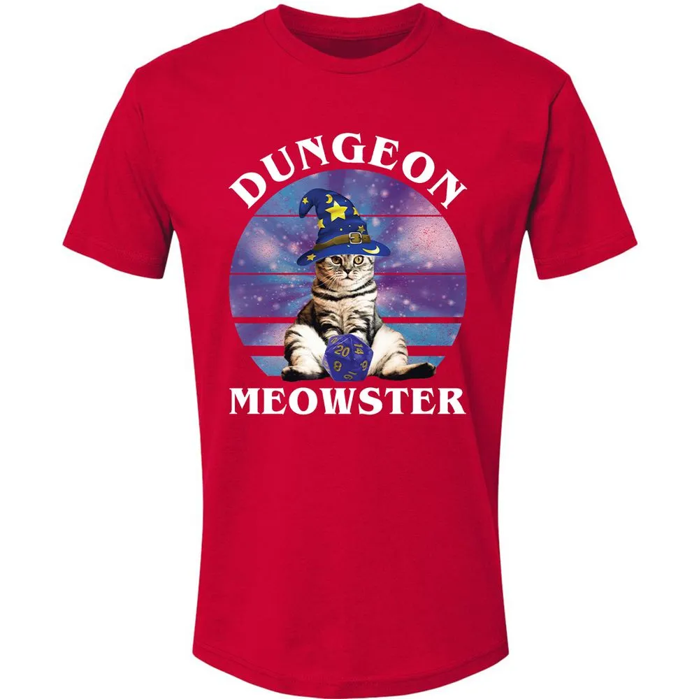 Dungeon Meowster Vintage Premium Unisex T-Shirt - Red - 6