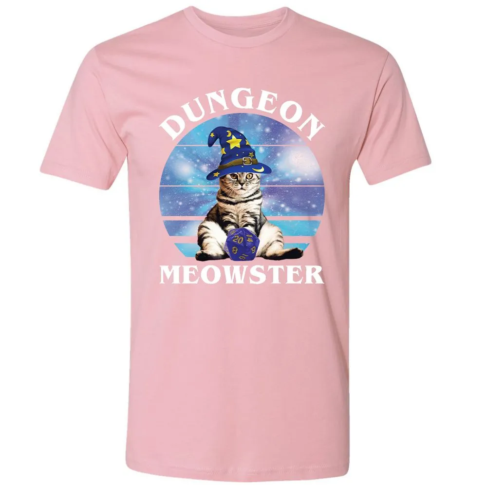 Dungeon Meowster Vintage Premium Unisex T-Shirt - Light Pink - 3